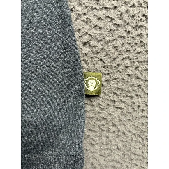 Howler Bros Mens Crewneck Graphic T-Shirt Mens Large Gray El Mono Logo - Picture 5 of 13